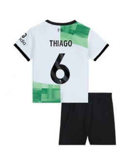 Billige Liverpool Thiago Alcantara #6 Bortedraktsett Barn 2023-24 Kortermet (+ Korte bukser)